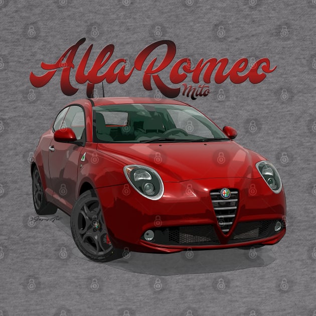 ALFA ROMEO Mito red front by PjesusArt